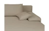 Rohová sedacia súprava Bono, svetlo hnedá látka