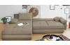 Rohová sedacia súprava Bono, svetlo hnedá látka