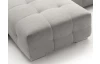 Sedacia súprava Genova 1, svetlosivá štruktúrovaná tkanina, tvar pravé U