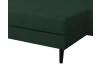Rohová sedacia súprava Livorno, fľaškovo tmavo zelená štruktúrovaná látka