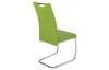 Jedálenská stolička Flora II, zelená ekokoža