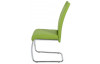 Jedálenská stolička Flora II, zelená ekokoža