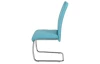 Jedálenská stolička Flora, petrolejovo modrá ekokoža
