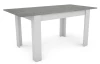 Jedálenský stôl Adam 120x80 cm, biely/šedý betón, rozkladací