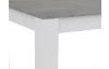 Jedálenský stôl Adam 120x80 cm, biely/šedý betón, rozkladací