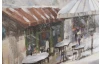 Ručne maľovaný obraz Romantika 150x50 cm, výrazná štruktúra