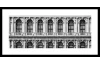 Rámovaný obraz Ca'rezzonico Palazzo 80x40 cm, čiernobiely