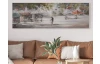 Ručne maľovaný obraz Romantika 150x50 cm, výrazná štruktúra