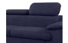 Rohová sedacia súprava Scala, tmavo modrá látka, ľavý roh