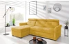 Rohová sedacia súprava Harris,žltá látka, ľavý roh