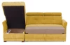 Rohová sedacia súprava Harris,žltá látka, ľavý roh