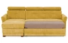 Rohová sedacia súprava Harris,žltá látka, ľavý roh