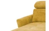 Rohová sedacia súprava Harris,žltá látka, ľavý roh