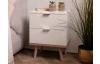 Nočný stolík Göteborg, biela/dub sonoma