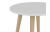 Okrúhly konferenčný/odkladací stolík Porto 50 cm, biely