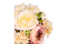 Umelá kytica Ruže a čemerice v pugete 31 cm, krémovo-ružová