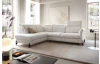 Rohová sedacia súprava Sienna 2, svetlo šedá látka, ľavý roh