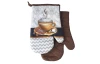 Kuchynské rukavice (2 ks) Cappuccino, hnedá