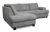 Rohová sedačka Roxy, holubia šedá látka, ľavý roh