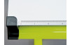 Polohovateľný písací stôl Cetrix, zelený/biely