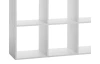 Regál s 10 priehradkami Udine, biely