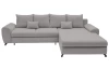 Rohová sedacia súprava Yoko, svetlo šedá látka