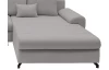 Rohová sedacia súprava Yoko, svetlo šedá látka
