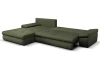 Rohová sedacia súprava Bono, lesná zelená látka