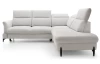 Rohová sedacia súprava Sienna 2, svetlo šedá látka, pravý roh