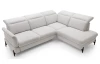 Rohová sedacia súprava Sienna 2, svetlo šedá látka, pravý roh