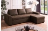 Rohová sedacia súprava Holly, hnedá vintage látka