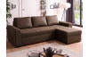 Rohová sedacia súprava Holly, hnedá vintage látka