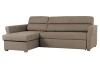 Rohová sedacia sú prava Flavia, svetlo hnedá látka,ľavý roh