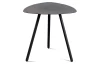 Stolík Mira, priemer 50 cm, antracitový
