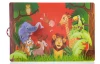 Detské prestieranie Zvieratká zo zoo 43 cm, červené