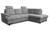 Rohová sedačka Roxy, holubia šedá látka, pravý roh