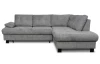 Rohová sedačka Roxy, holubia šedá látka, pravý roh