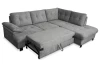 Rohová sedačka Roxy, holubia šedá látka, pravý roh