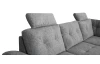 Rohová sedačka Roxy, holubia šedá látka, pravý roh