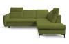 Rohová sedacia súprava Glow, zelená fresh látka, pravý roh