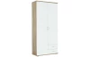 Šatníková skriňa Twin, dub sonoma/biela