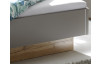 Posteľ s nočnými stolíkmi Capri 180x200 cm, dub wotan/šedá