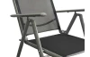 Polohovateľné zahradné kreslo Rimini, čierne