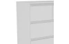 Komoda s 5 zásuvkami Carlos, biela, 75 cm