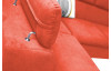 Rohová sedacia súprava Viera, oranžová látka, ľavý roh