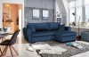 Rohová  sedacia súprava Logan, modrá látka
