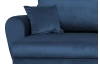 Rohová  sedacia súprava Logan, modrá látka