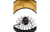 Stolová lampa Chuck, čierna/zlatá