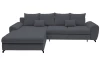 Rohová sedacia súprava Yoko, tmavo šedá látka