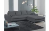 Rohová sedacia súprava Yoko, tmavo šedá látka